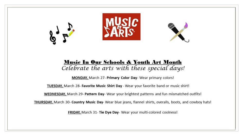 Music In Our Schools & Youth Art Month