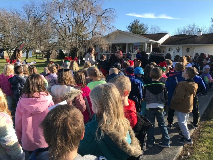 On Tuesday, December 14th students at West Snyder Elementary ventured on a walk to spread holiday cheer to those in our local community. Students and staff went caroling at the Beaver Springs Senior Center, the MACC, Conestoga, and local residents.