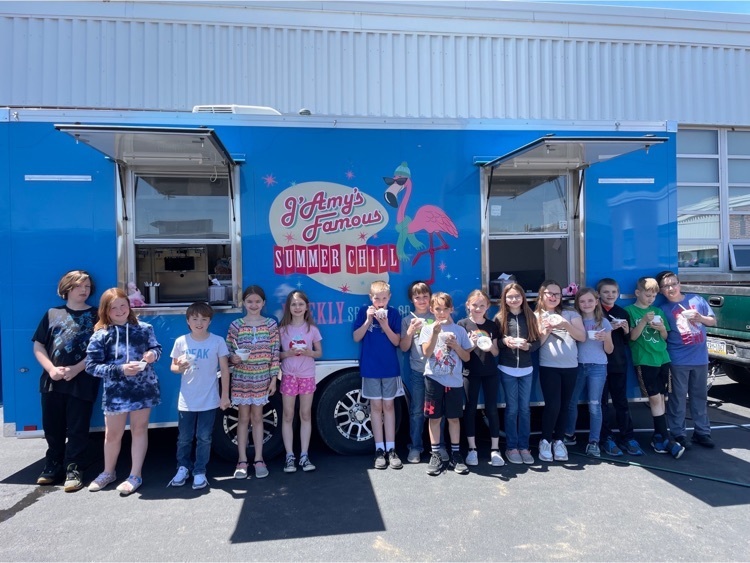 Students were treated to ice cream from J’Amy’s Famous Chill and Grill.