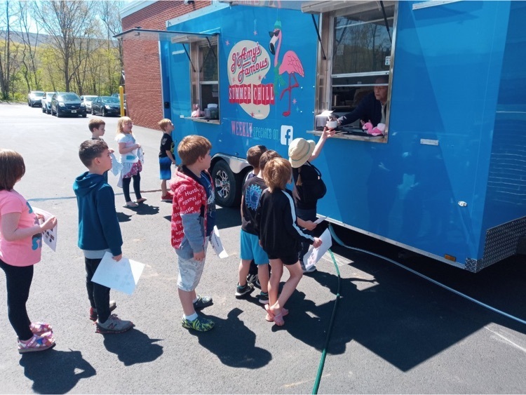 Students were treated to ice cream from J’Amy’s Famous Chill and Grill.