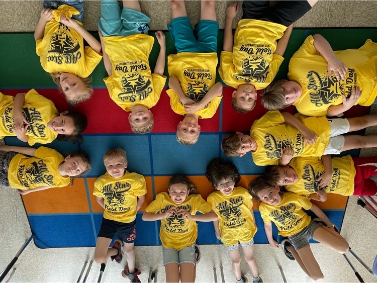 Field Day - 2022 Mrs. Cramer organized a fun Field Day for three groups- K/1, 2/3, and 4/5. Thank you to the West Snyder Elementary PTO for purchasing each student at-shirt that matched their grade level color!